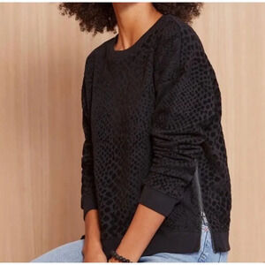 Rails Marlo BLack Flocked Cobra Sweater